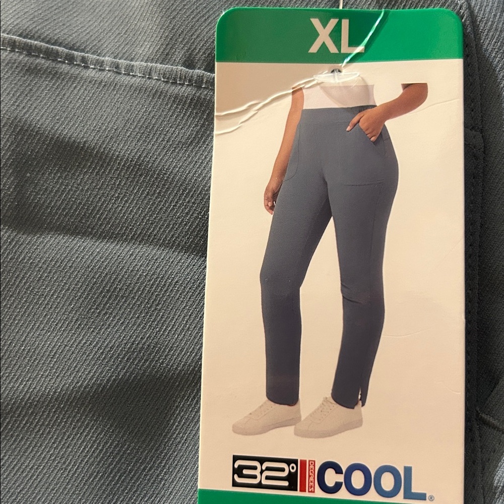 32 Degrees Pull-on Pants size XL Color Irish Teal NWT